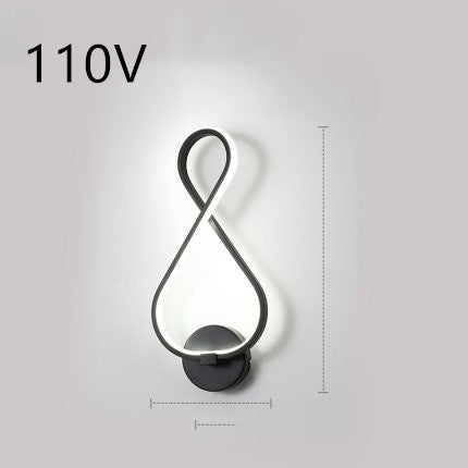 Musical Symbol Modeling LED Wall Lamp