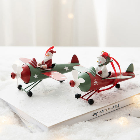 Christmas Hanging Airplane Decoration